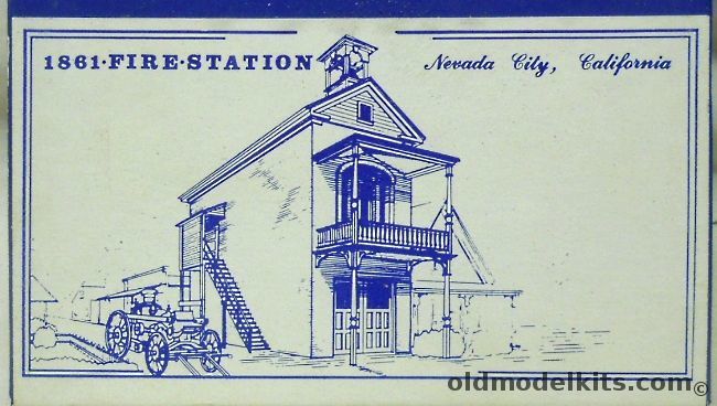 Classic Miniatures 1/87 Fire Station No.2 Nevada City California 1861 - HO Scale Craftsman Model, CM-17 plastic model kit